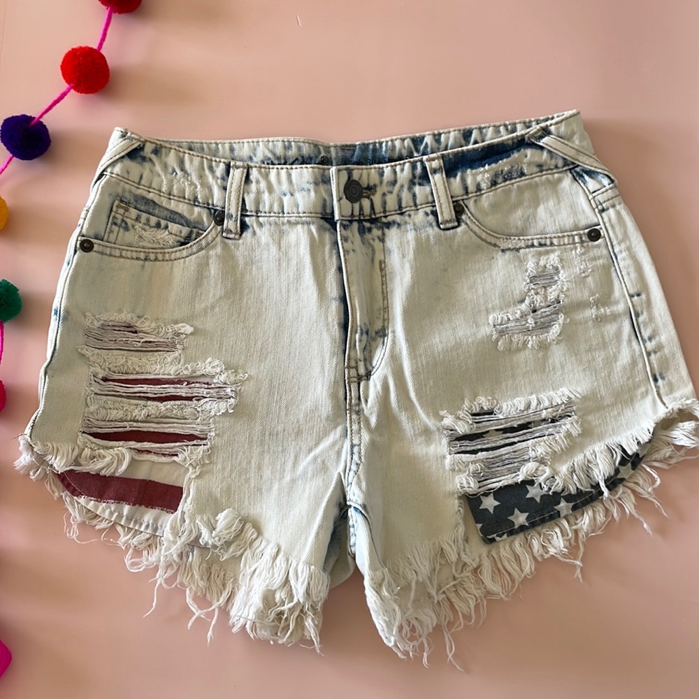 Stars and Stripes High Rise Short Short